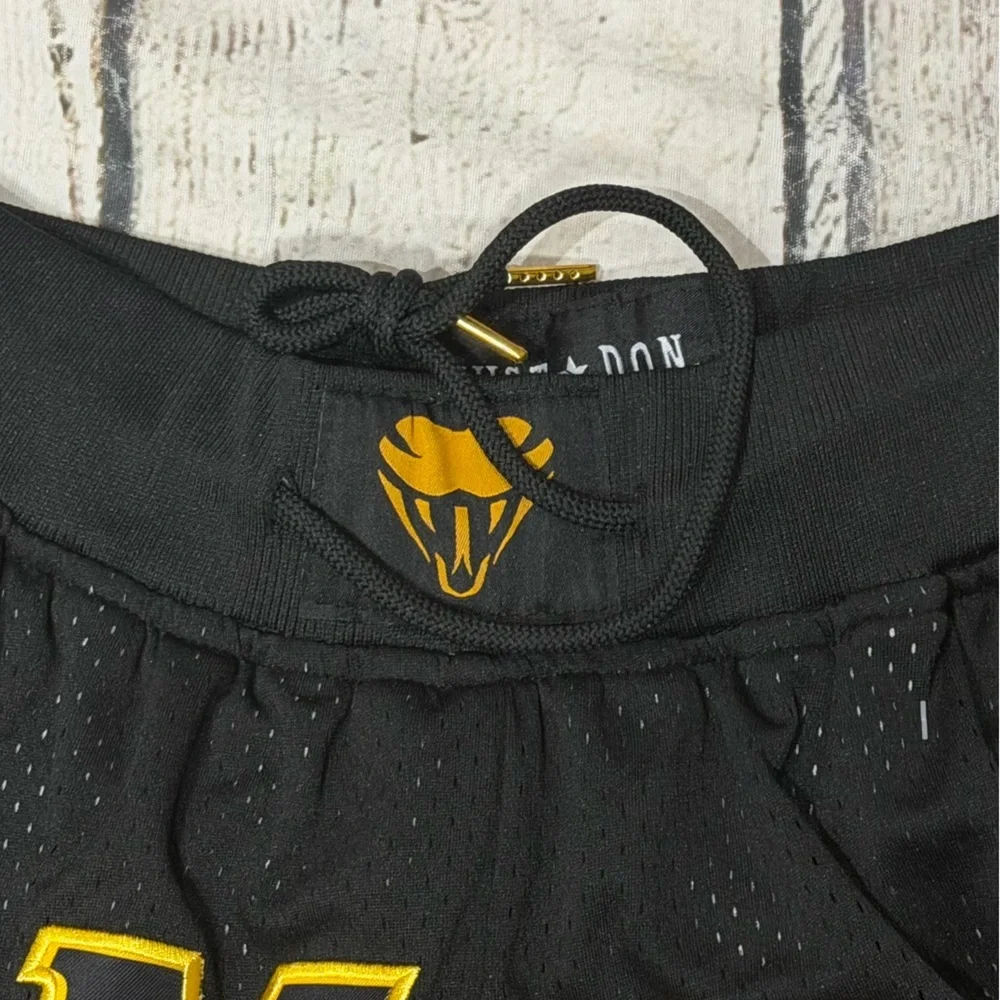 Los Angeles Lakers Shorts Men Black Kobe Bryant Mamba Just Don Basketball - Picture 6 of 7